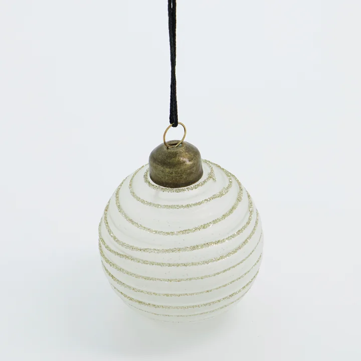 House Doctor - Lolli Christbaumkugel, Ø 6 cm, blau (6er-Set)