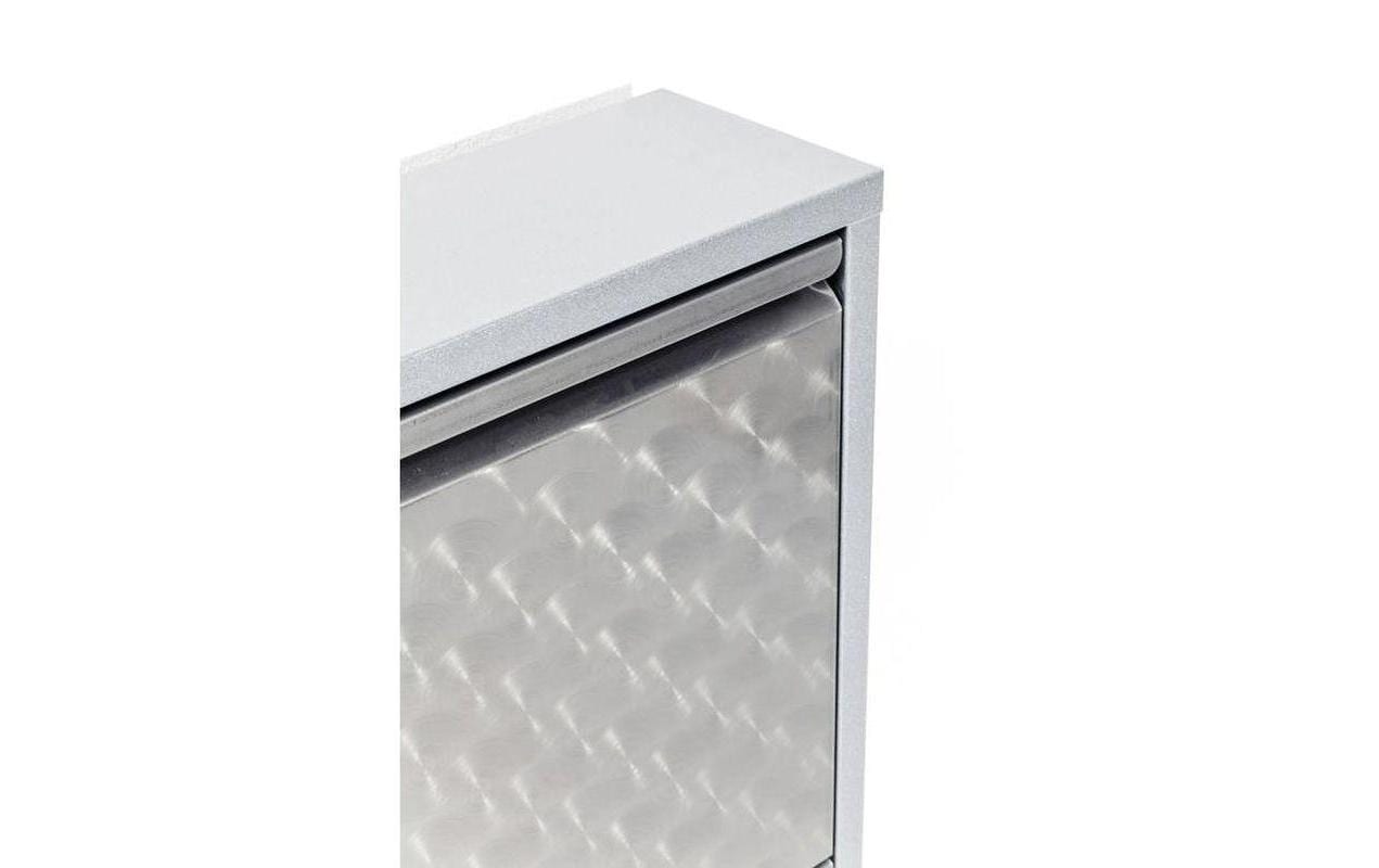 Schuhschrank Caruso 100 x 50 cm, Silber<br>Schuhmöbel