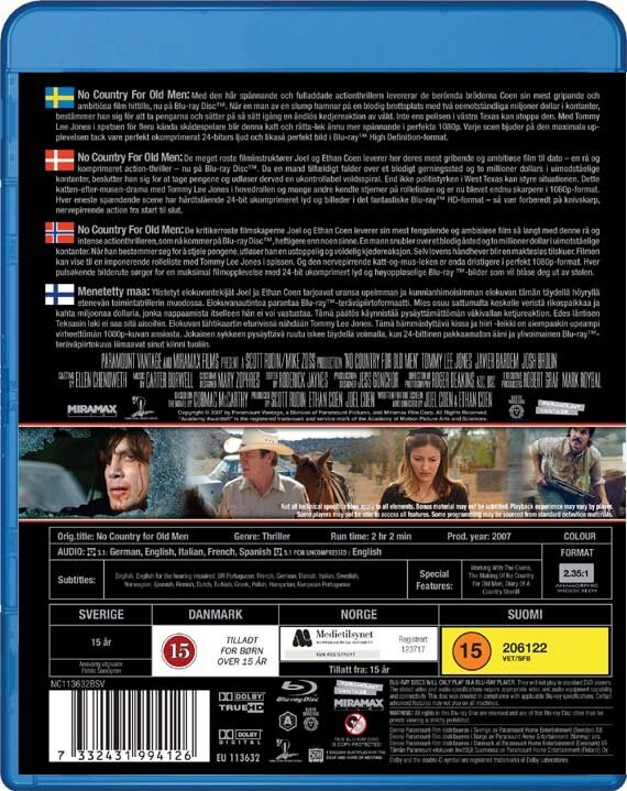 No Country For Old Men - Blu-Ray
