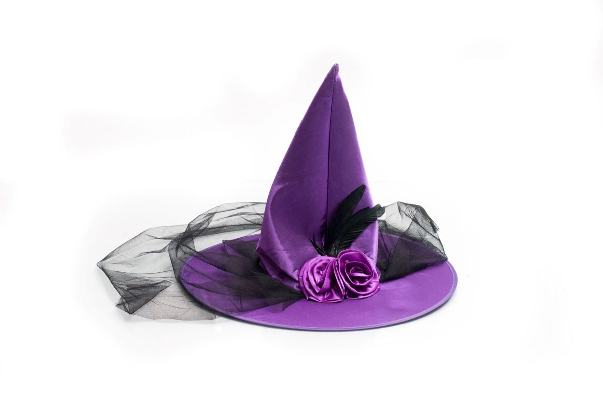 Halloween Heksenhoed Paars