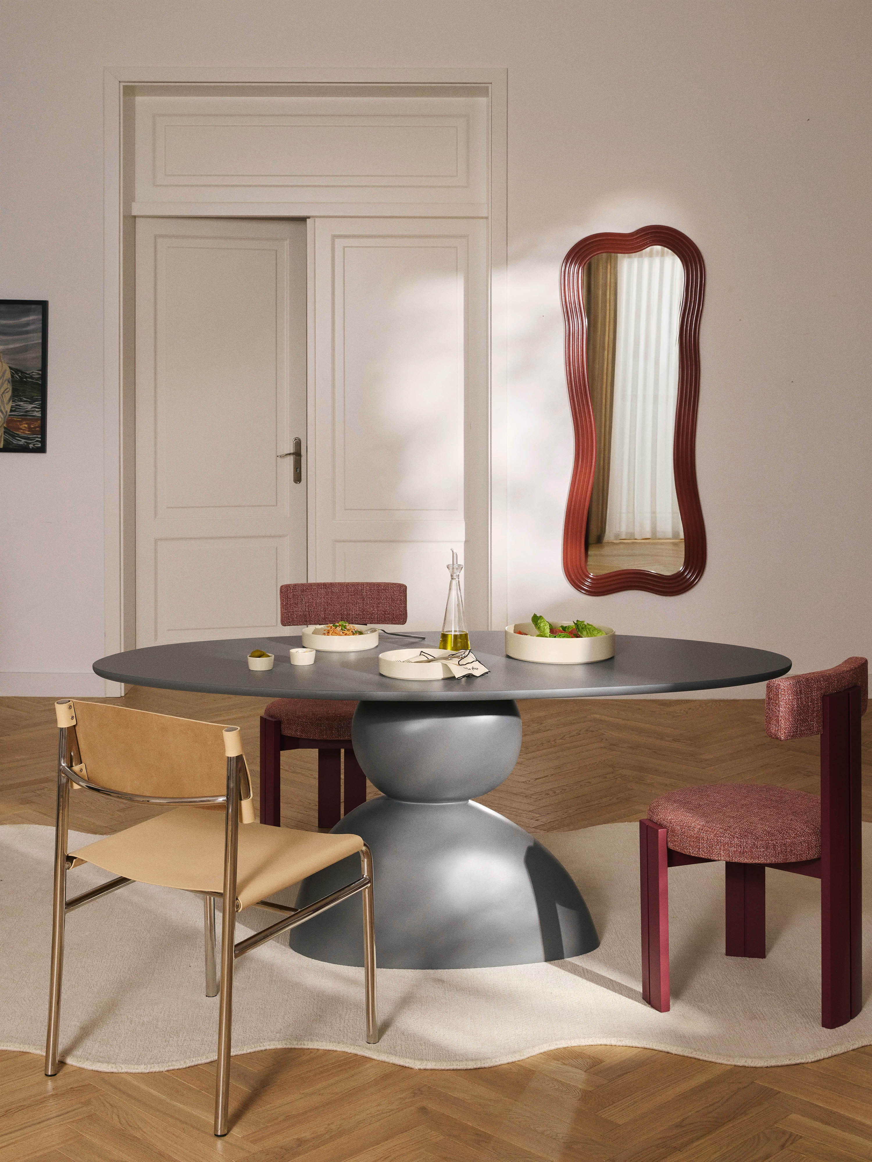 Ovale eettafel Sahra, in verschillende formaten