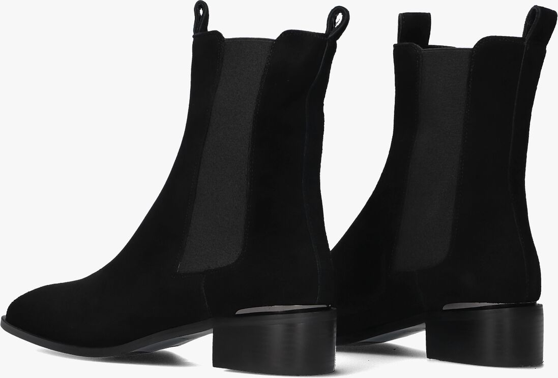 zwarte stefano lauran chelsea boots botin plano