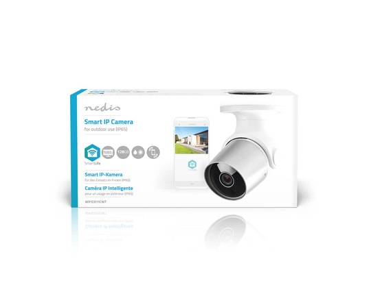 NEDIS - Caméra IP WIFICI11CWT Wi-Fi | Full HD+Cloud+MicroSD+Noctur