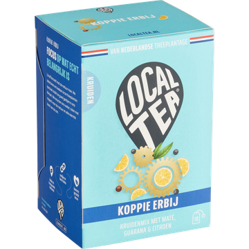 Localtea Koppie Erbij Kruidenmix met Maté, Guarana & Citroen 18 x 1,5 g