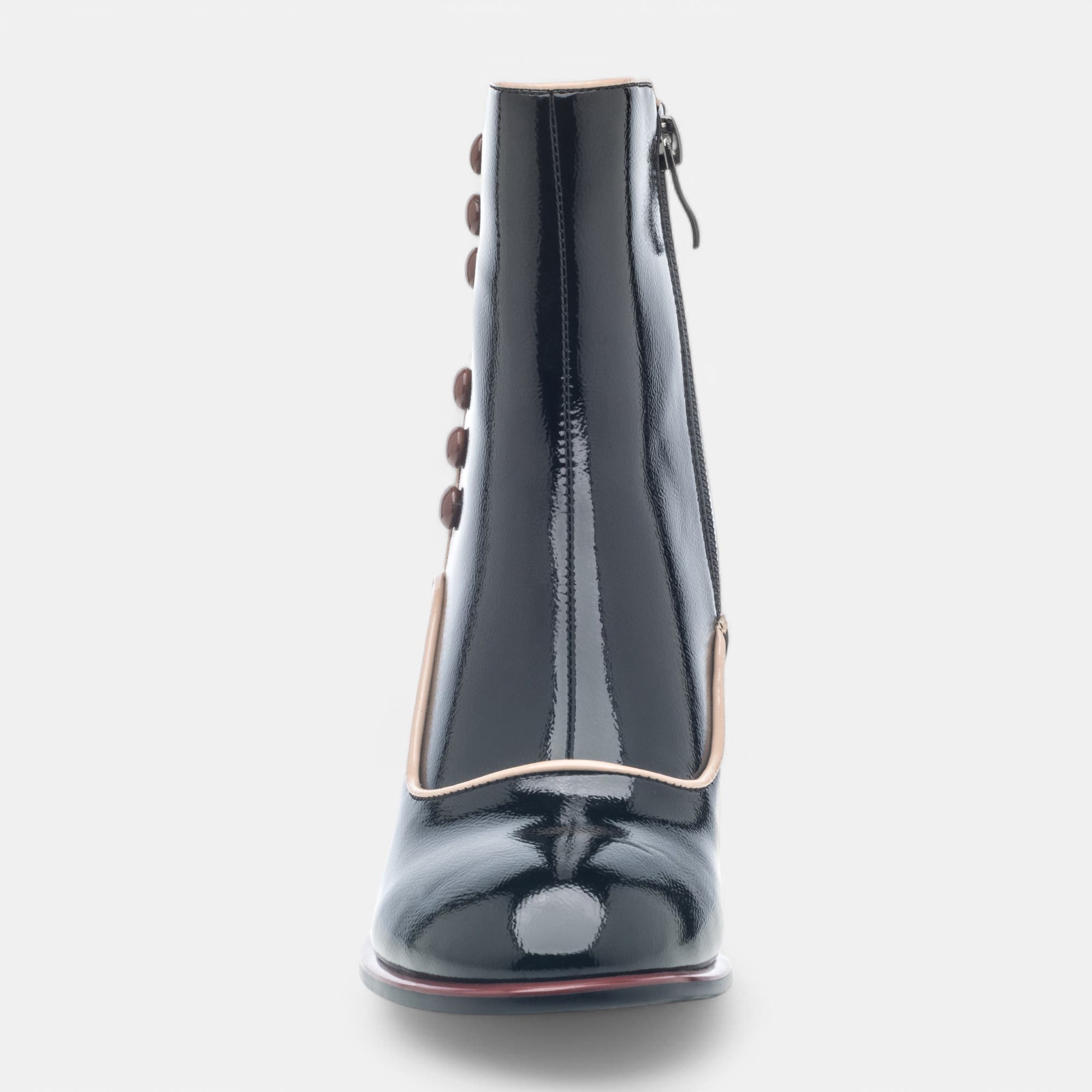 Bottines à talon Femme noir vernis