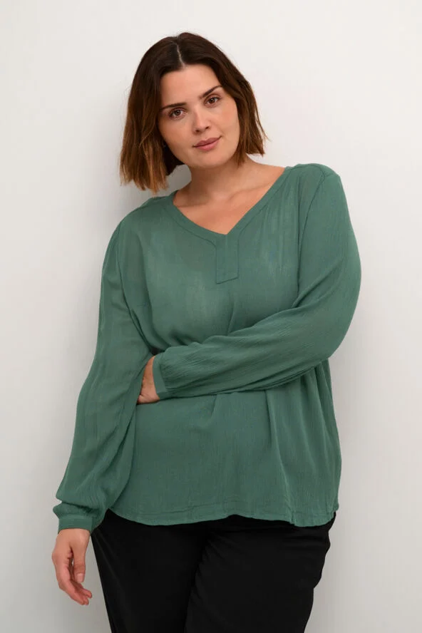Kaffe Curve KCami LS Blouse Garden topiary