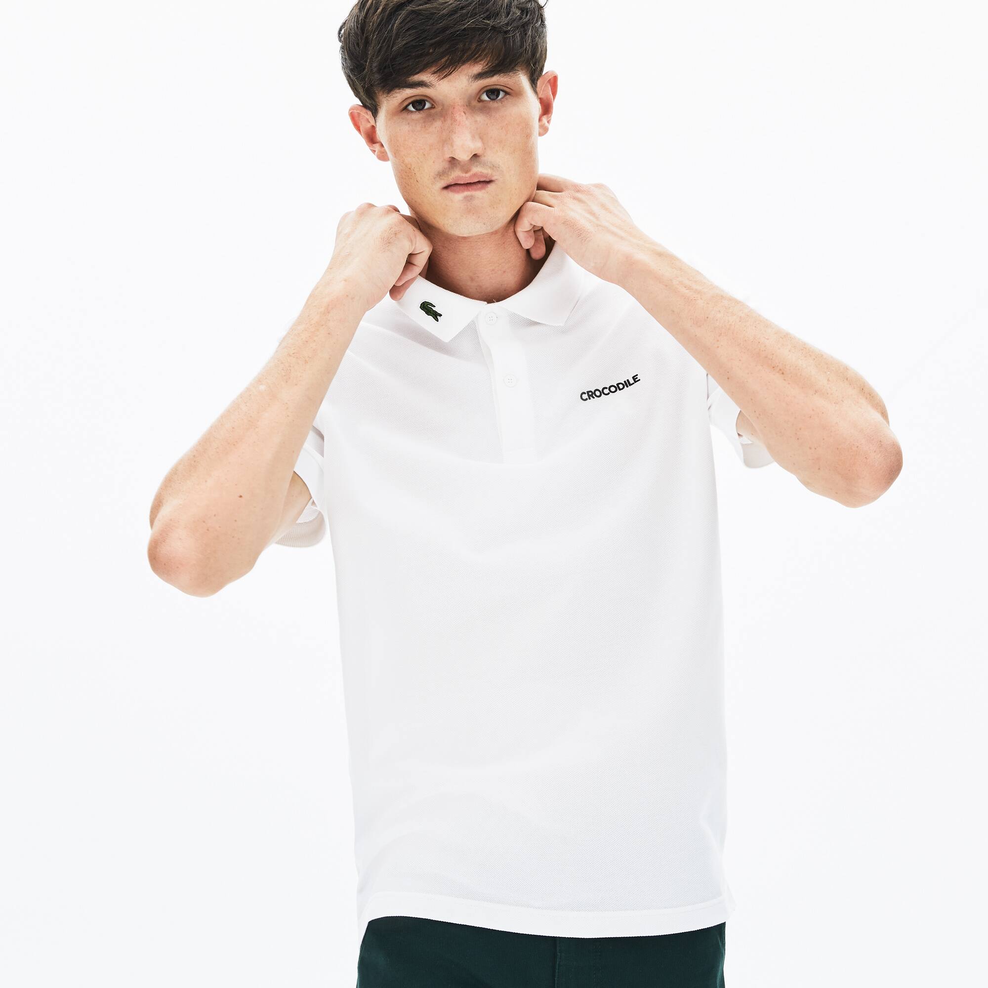 Herren LACOSTE L.12.12 Poloshirt aus Piqué Kurze Ärmel - Weiss - Lacoste - Herren
