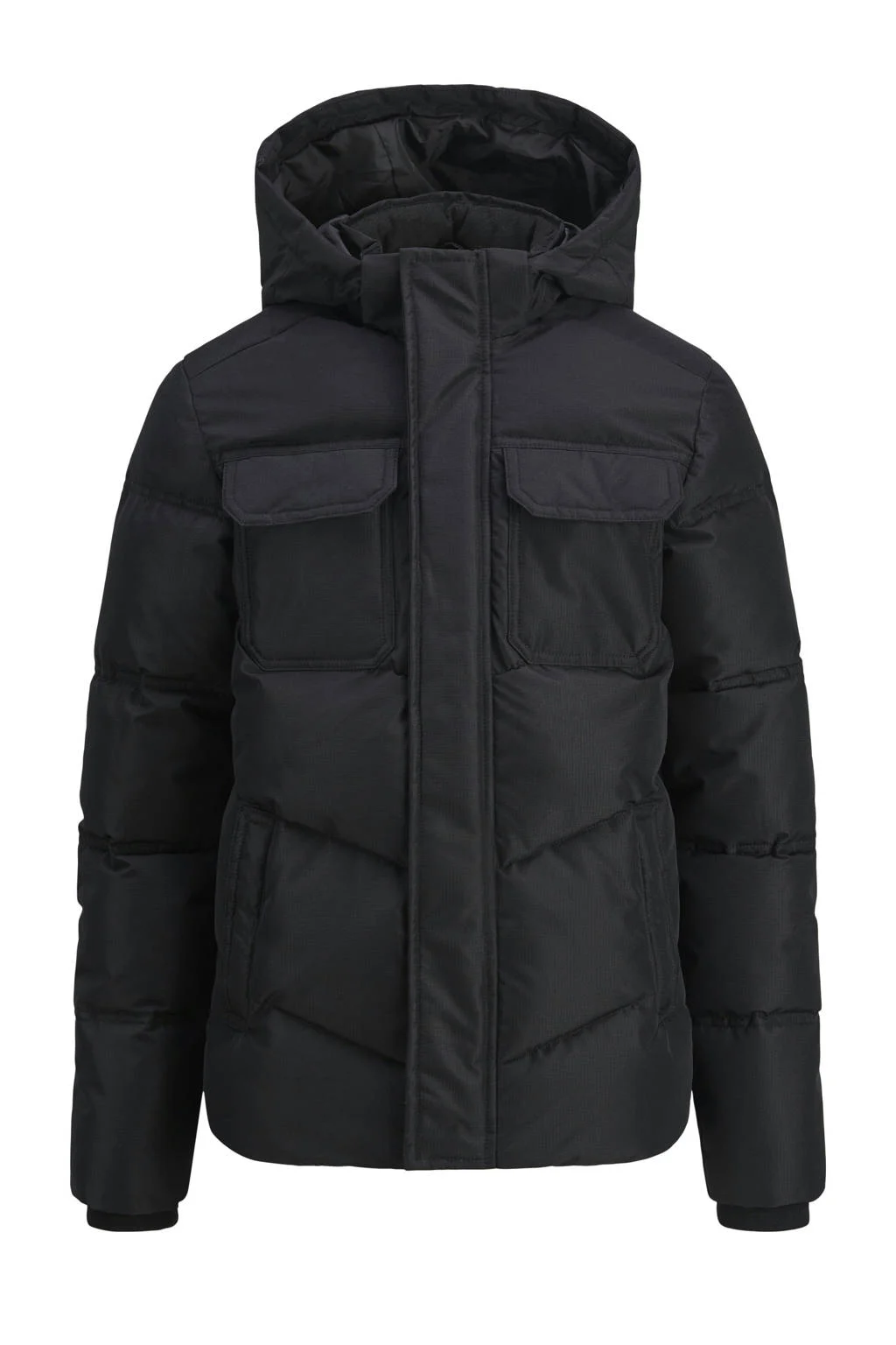 JACK & JONES JUNIOR gewatteerde jas zwart