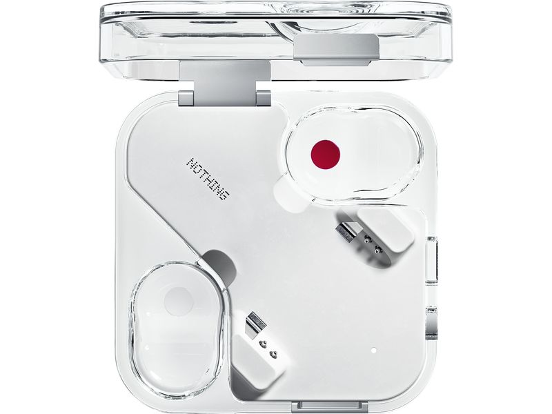 Nothing Ear Wireless In-Ear-Kopfhörer Ear 3.Gen. Weiss Transparente In-Ear-Kopfhörer mit aktiver Geräuschunterdrückung