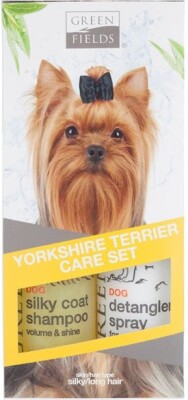 Pelspleje Sæt Til Yorkshire Terrier Hunde - Greenfields - 2X250 ML