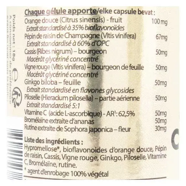 Vit'all+ Complexe Circulation 30 gélules végétales
