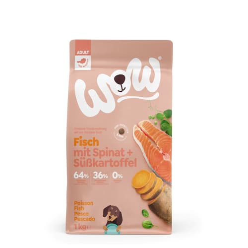 WOW DOG TROCKEN Minis ADULT Fisch 1kg