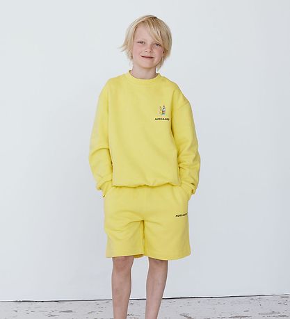 Mads N?rgaard Sweatshirt - Sonar - Lemon Zest
