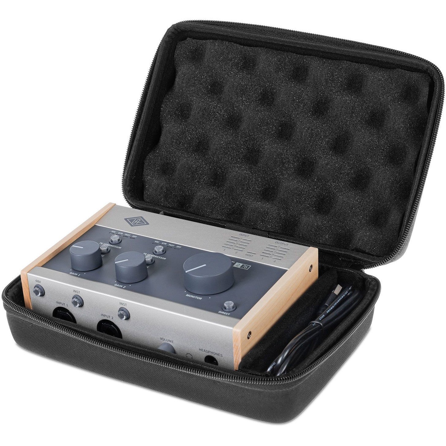 UDG U8492BL Creator Black Hardcase voor Universal Audio Volt 176 / 276 / 476