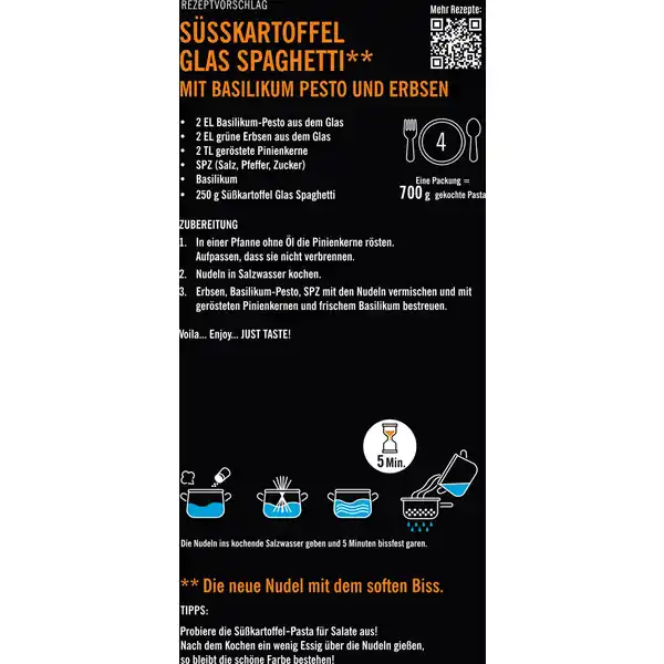 Bio Süßkartoffel Spaghetti