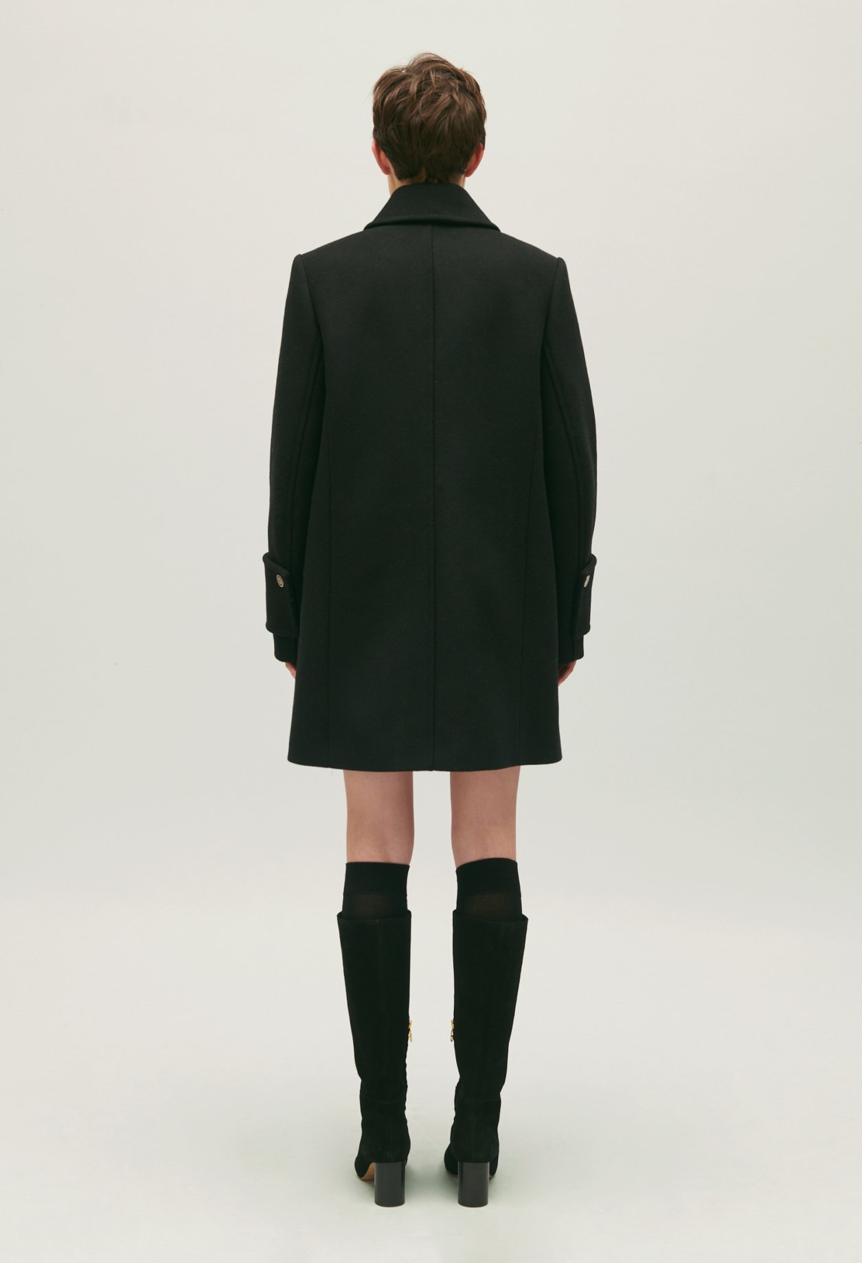 Manteau col claudine