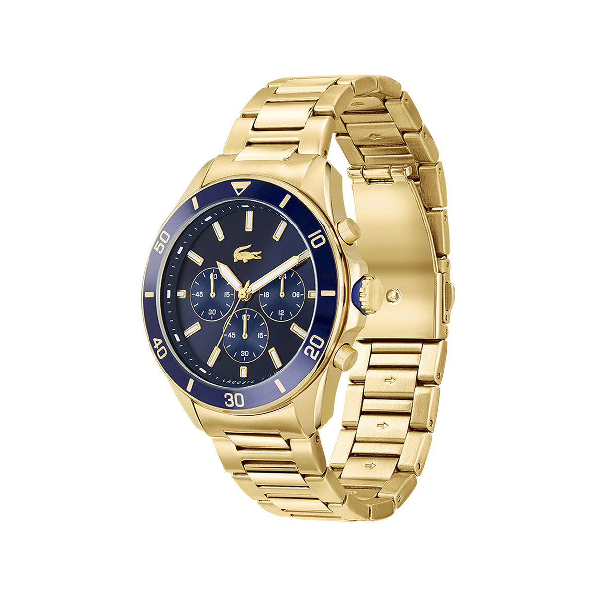 Montre LACOSTE Homme Chrono acier doré jaune
