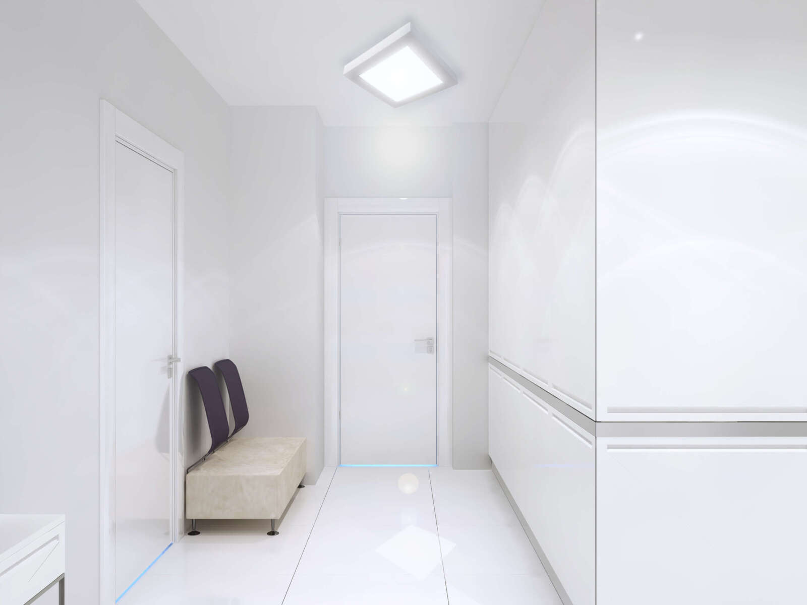 LED-Aufbaupanel AUPA - weiß - 17x17 cm