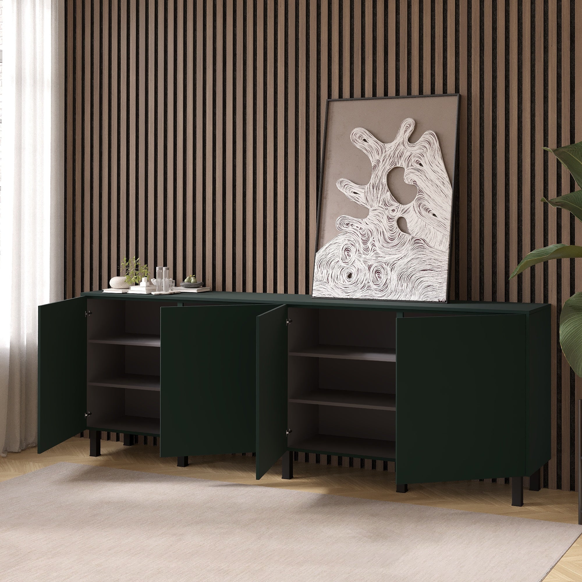 Artego Design Soft Pro Ayaya 243 cm Dressoir Groen