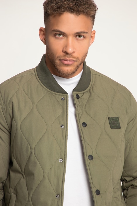 STHUGE Steppjacke, gewachst, College-Kragen, Karofutter, bis 8 XL