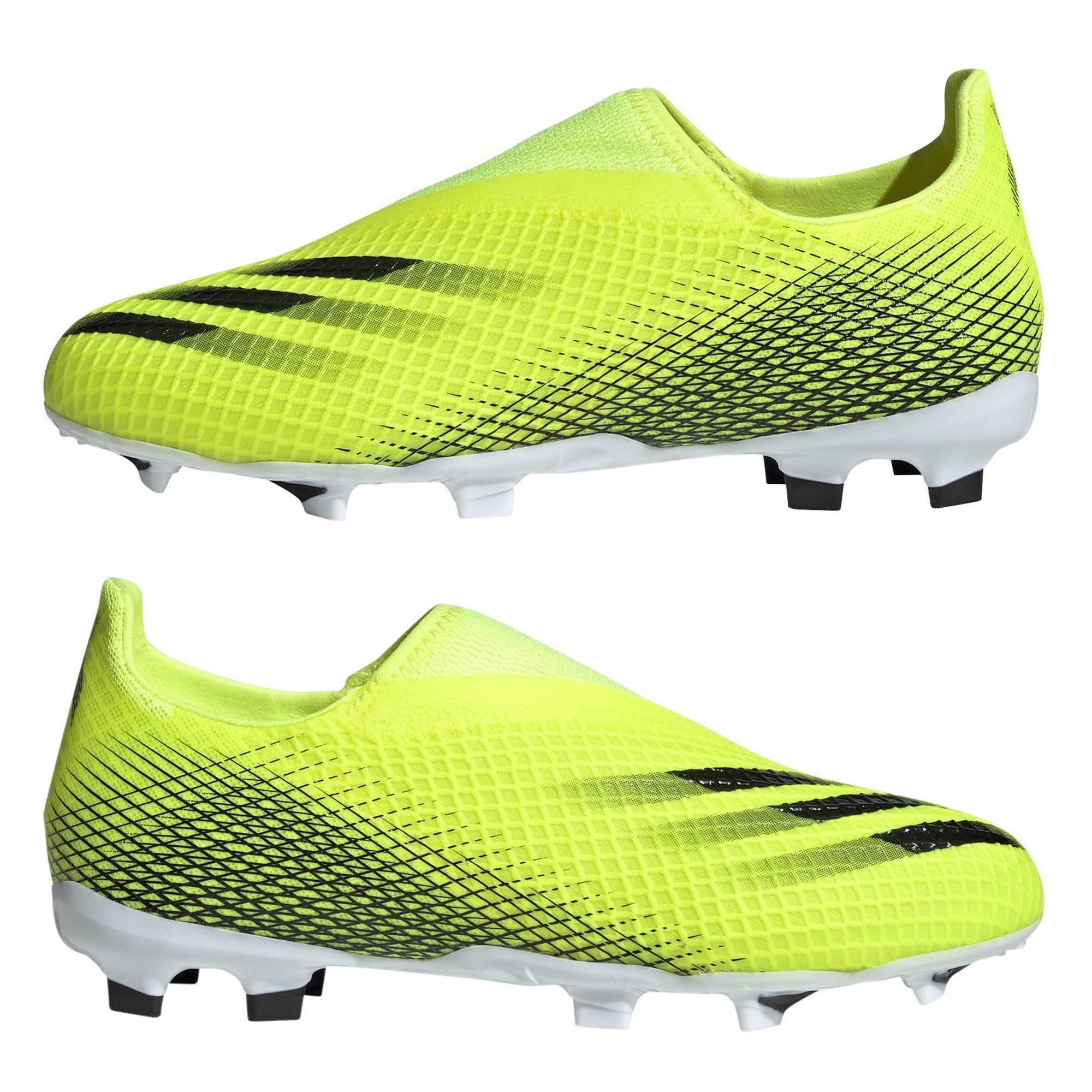 adidas X Ghosted .3 Laceless Juniors Firm Ground Football Boots