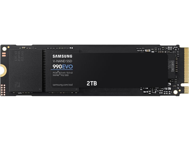 Samsung SSD 990 EVO M.2 2280 NVMe 2000 GB M.2 2280-Solid State Drive mit 2000 GB