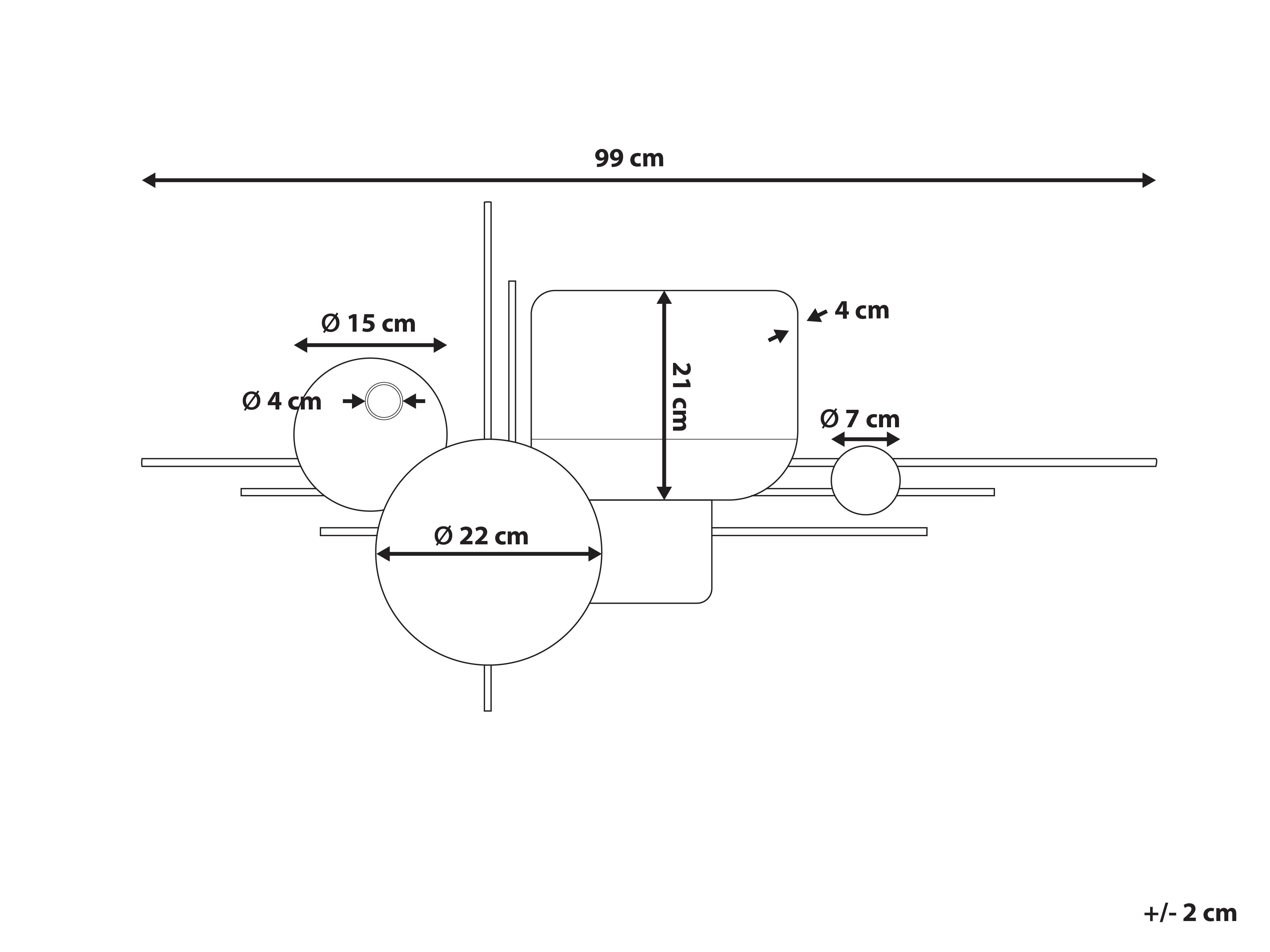 Wanddecoratie OVAR Metaal 50 cm Grijs