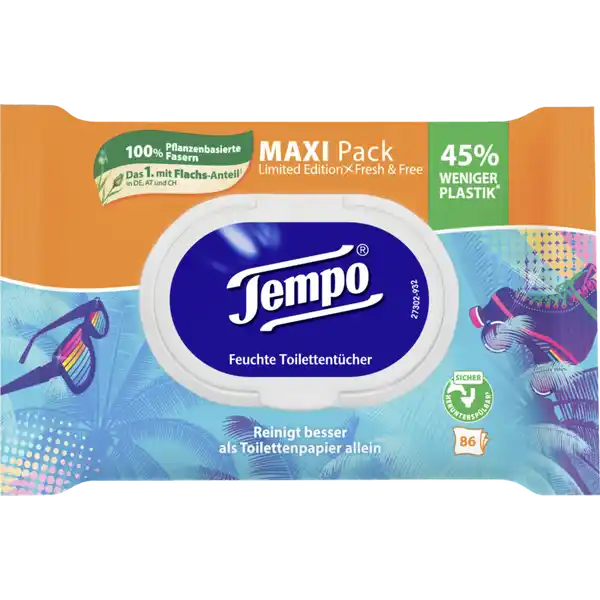 Feuchte Toilettentücher Maxipack