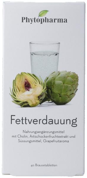 PHYTOPHARMA Fettverdauung<br>40 Stück, Dose, Brausetablette