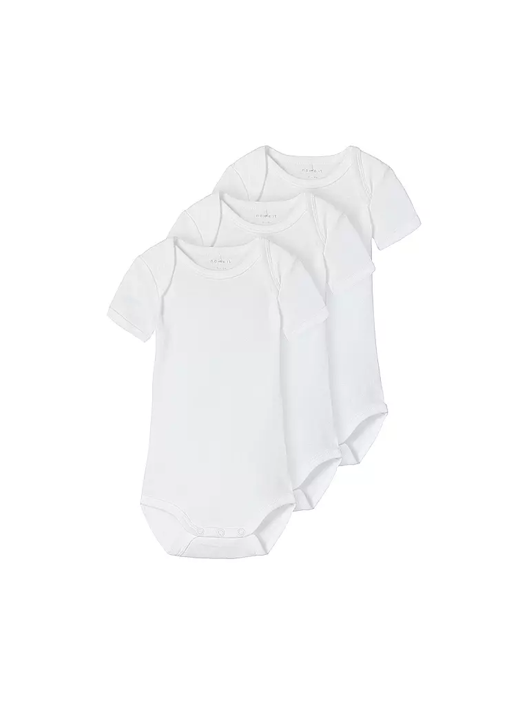NAME IT Baby Body 3-er Pkg. weiss
