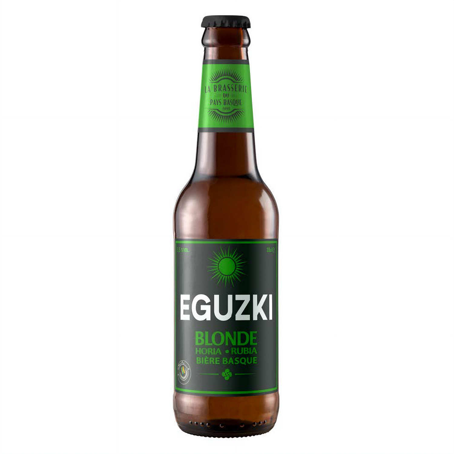 Eguzki Horia - Bière blonde du Pays basque 5.5% - La Brasserie du Pays Basque