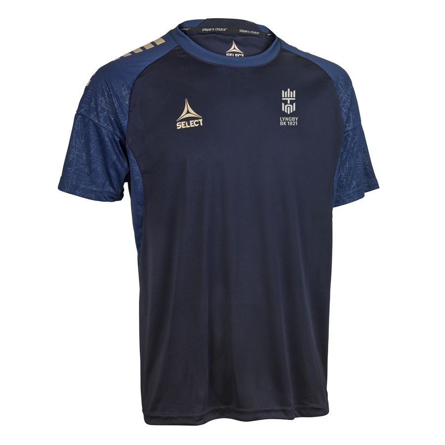 Lyngby BK T-shirt d'Entraînement Elite - Bleu Marine/Beige