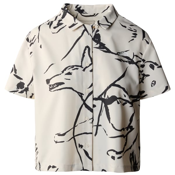 Chemise THE NORTH FACE W FIRST TRAIL S/S SHIRT WHITE DUNE COYOTE FIELD