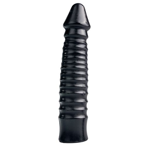 All Black *XXL Dildo mit Rippen*