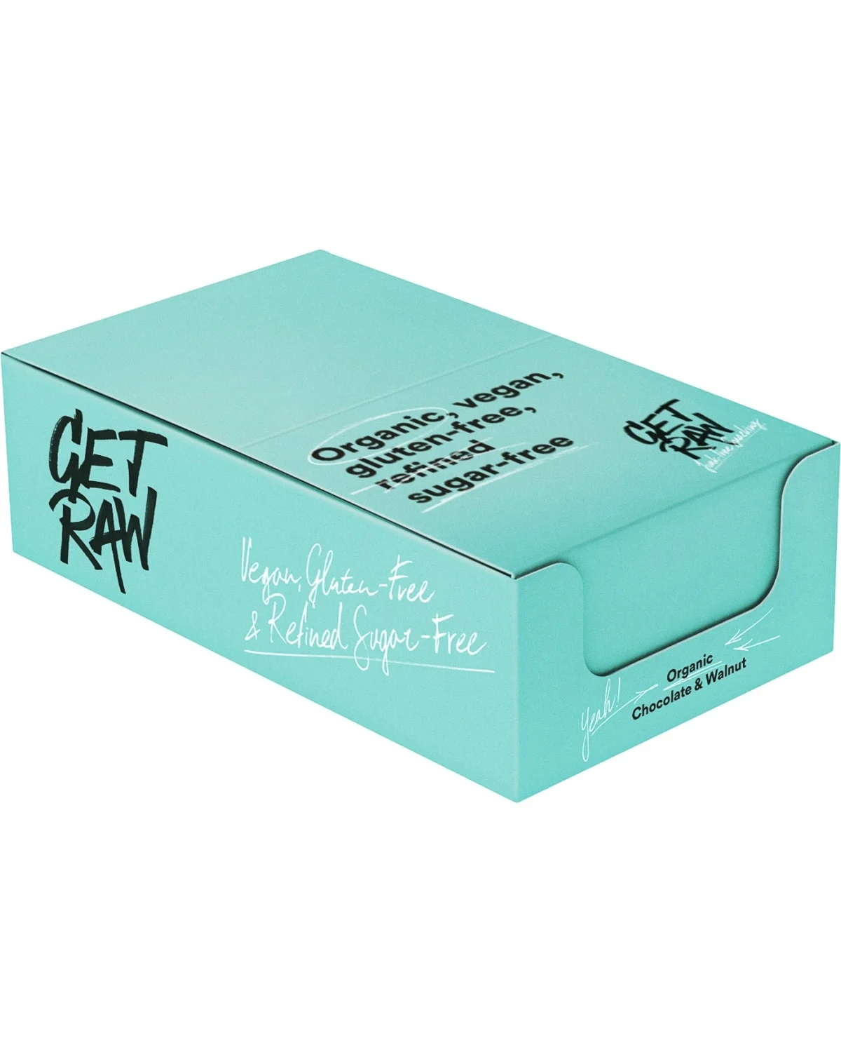 Get Raw Organic Bar Chocolate &amp; Walnut 12x42g