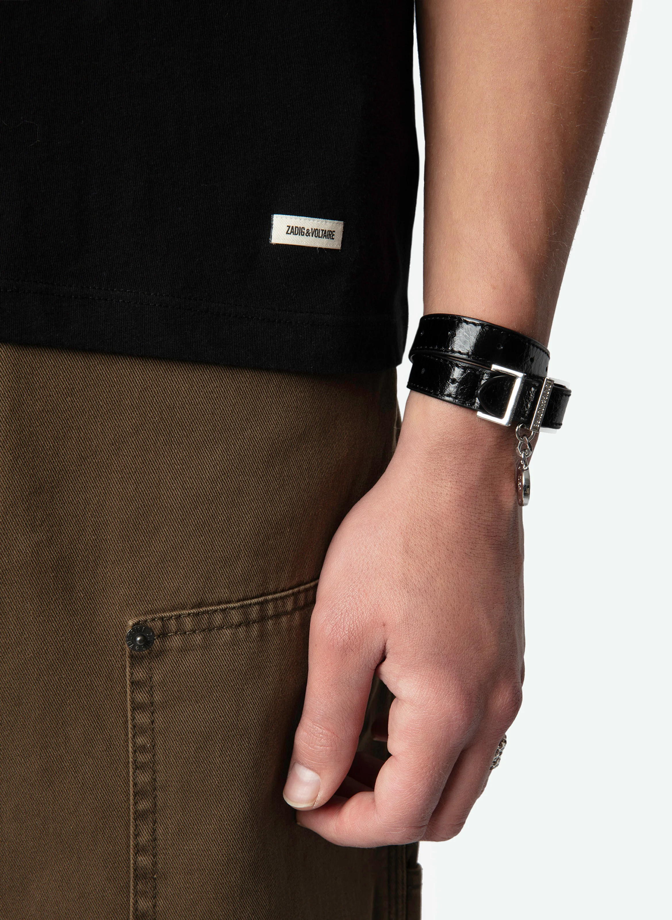 TOMMY - Tee-shirt droit en coton bio | Noir