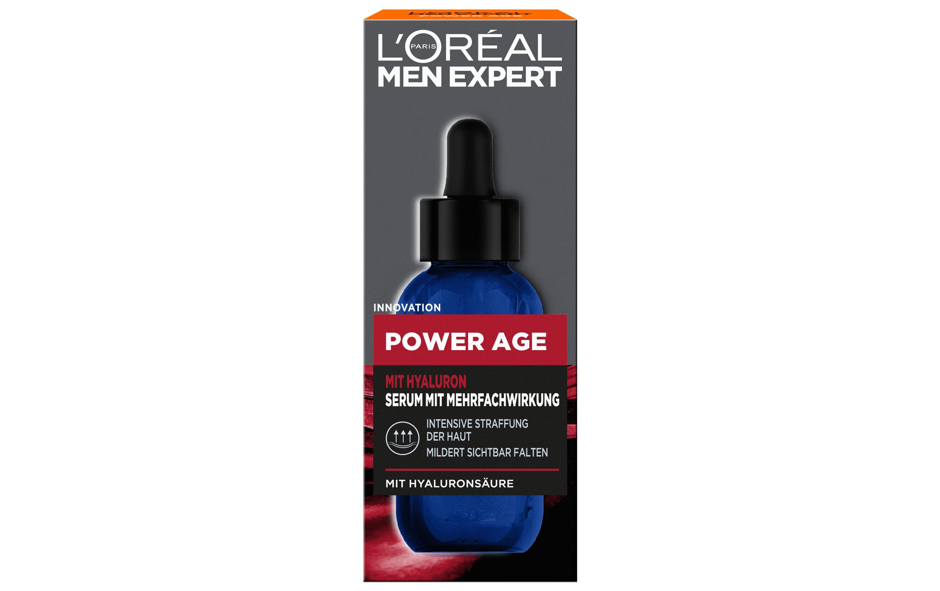 Gesichtsserum Power Age 30 mlGlättendes und straffendes Serum mit Hyaluronsäure für Männer
