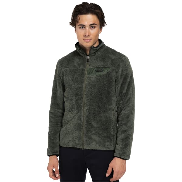 Veste polaire randonnée SWIX INFINITY PILE MIDLAYER FULL ZIP PINE