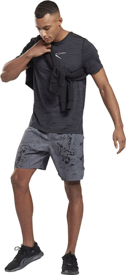 Reebok Workout Ready Allover Print træningsshorts Grå