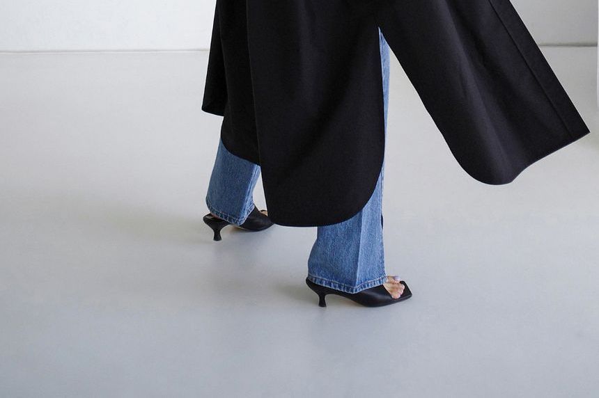 Ango - Oversized lang overhemd met lange mouwen en split