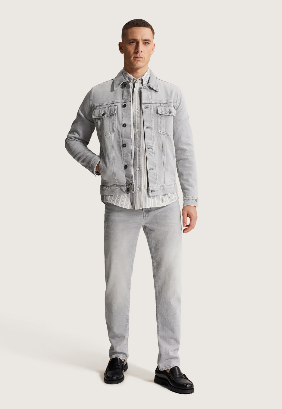 Cast Iron Washed Denim Jacket