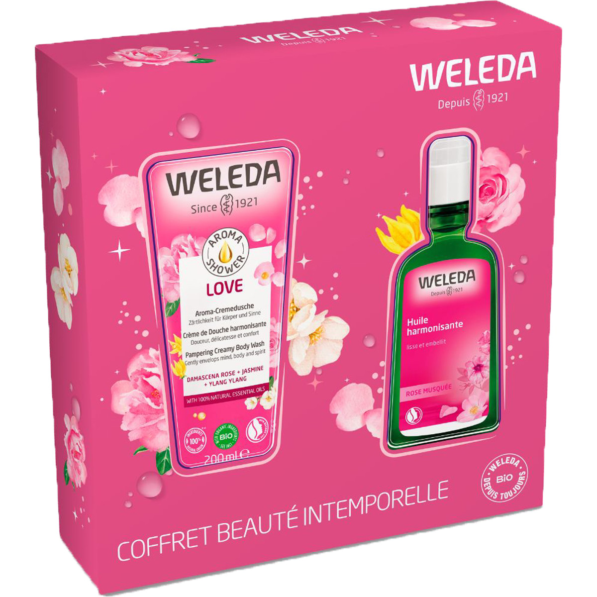 Coffret beauté intemporelle - Crème de douche & huile lissante - Corps