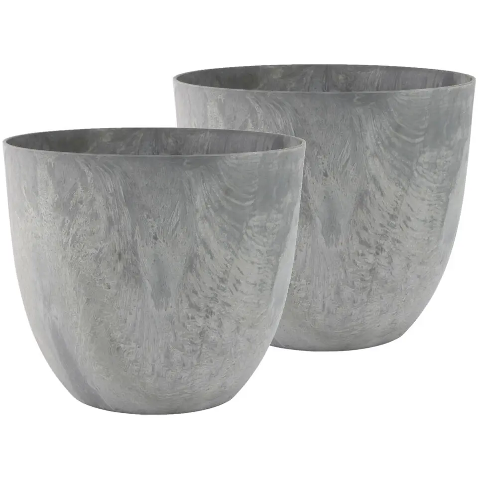Ter Steege Plantenpot - betongrijs - kunststof - 45 x 38 cm