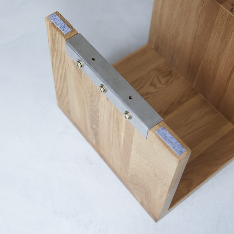 Etagère murale Easy en chêne massif H 137 cm