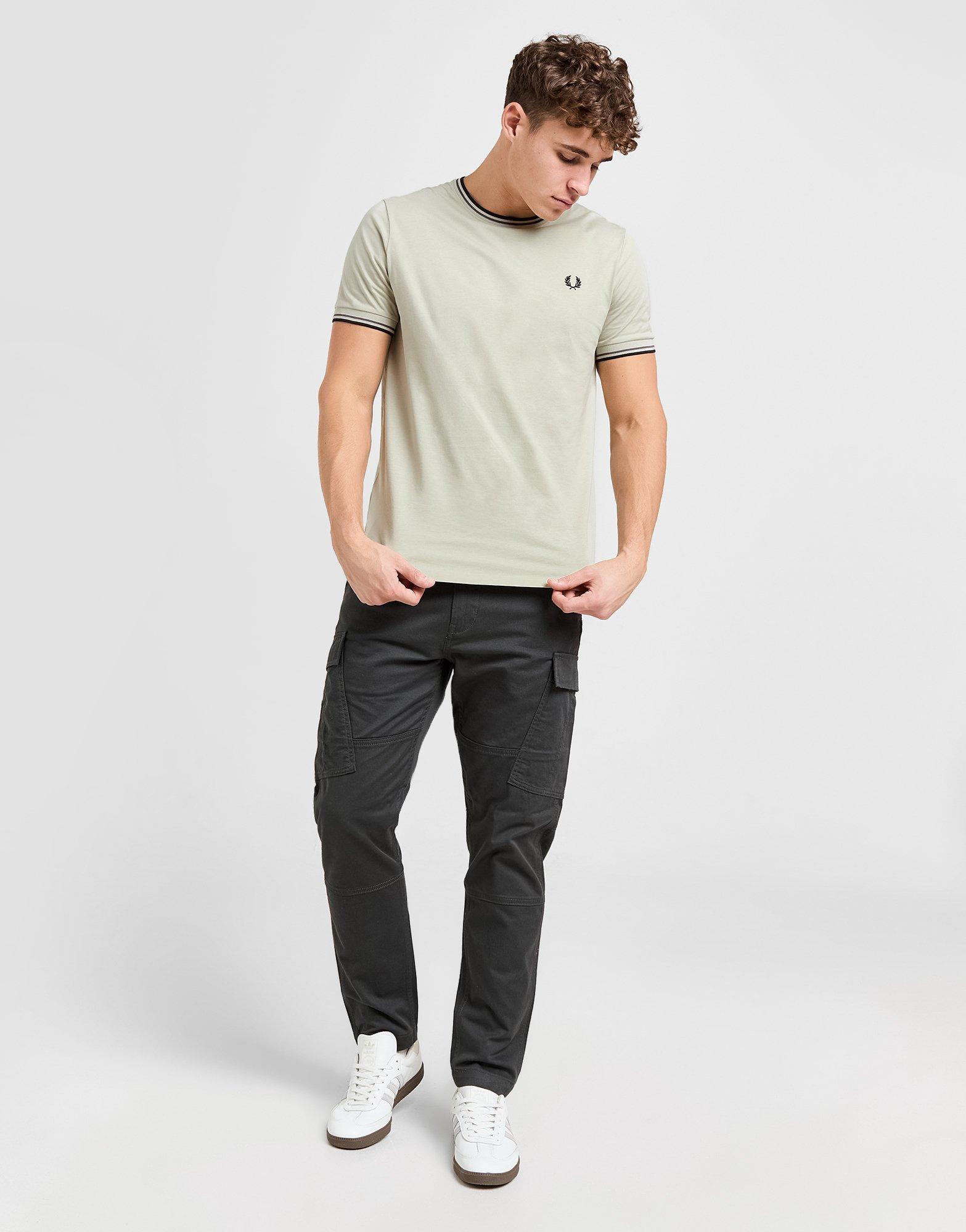 Fred Perry T-Shirt à Manches Courtes Twin Tipped Ringer Homme