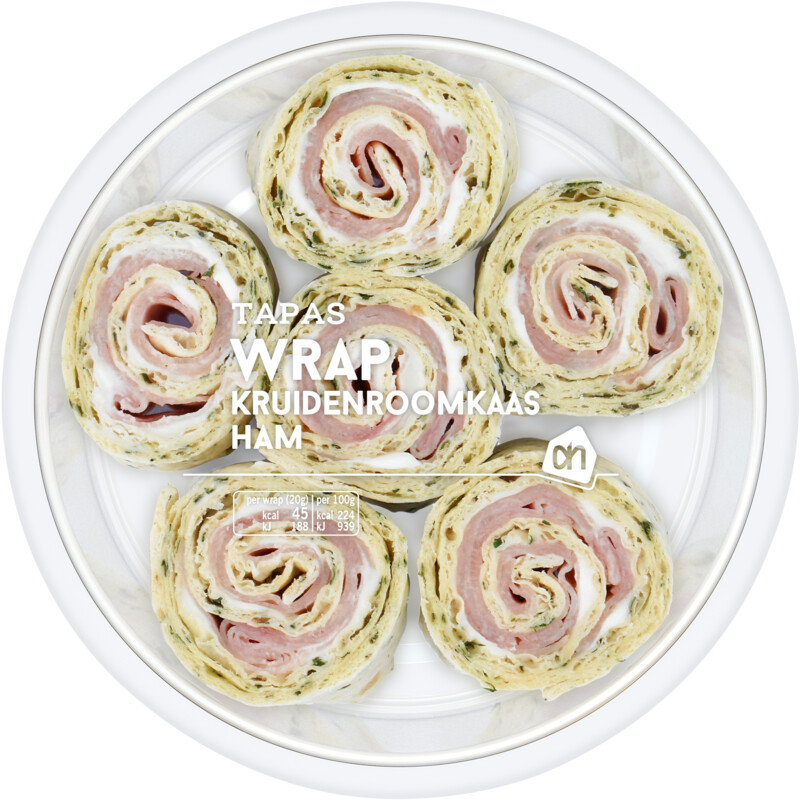 AH Tapas wrap kruidenroomkaas ham