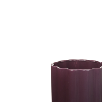 Keramieken bloempot burgundy 20x20x20cm