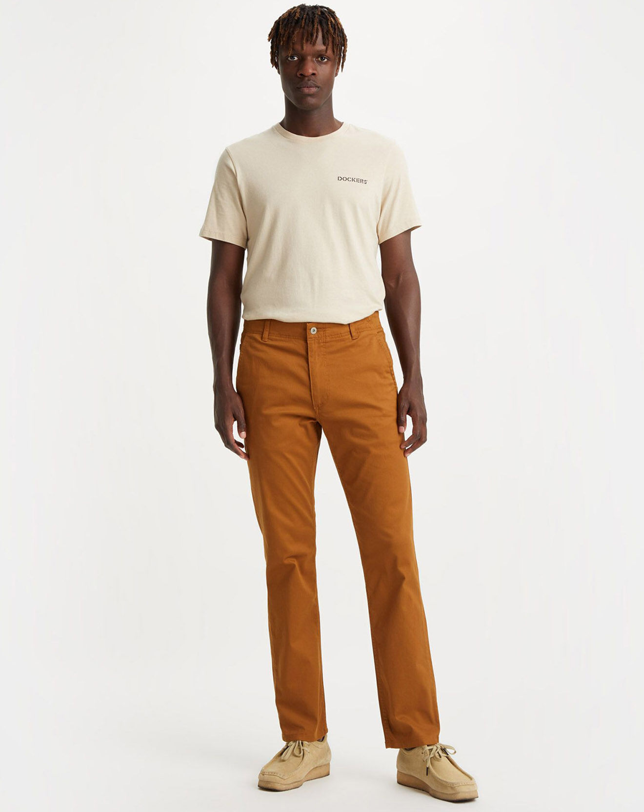 Dockers Pantalon Smart 360 Flex Alpha Slim marron clair