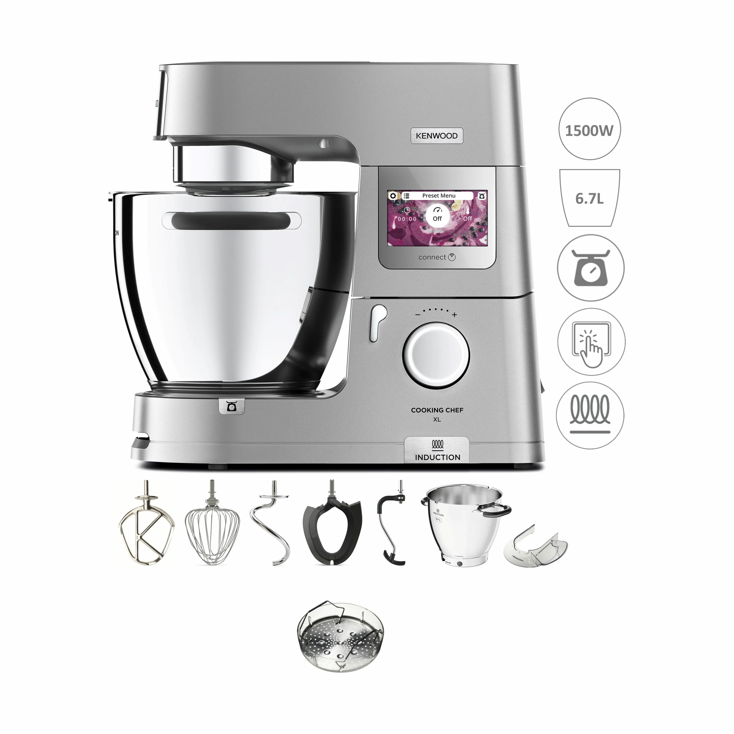 Kenwood Cooking Chef Køkkenmaskine KCL95.004SI