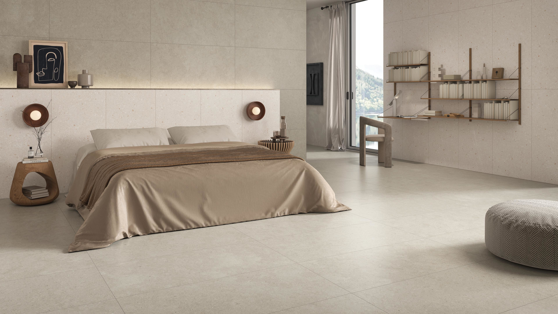 Valence Orizz vloertegel antraciet mat 60x120cm